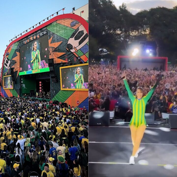 Ivete Sangalo anima torcida em São Paulo antes de estreia do Brasil na Copa