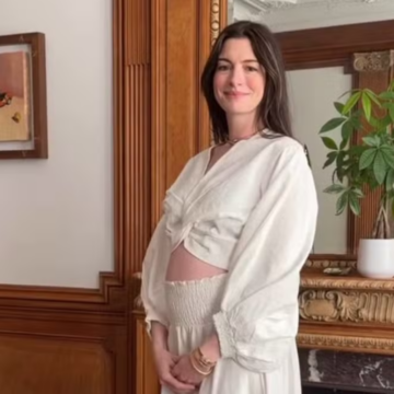 Anne Hathaway anuncia gravidez do terceiro filho