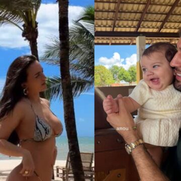 Rafa Kalimann curte viagem pelo litoral cearense ao lado de Nattan e da filha, Zuza