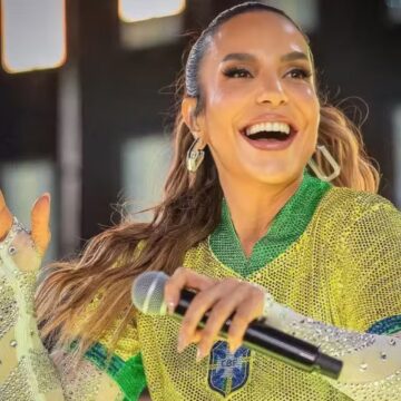 Ivete Sangalo anuncia leilão de camiseta da Seleção Brasileira usada em show para apoiar projeto social
