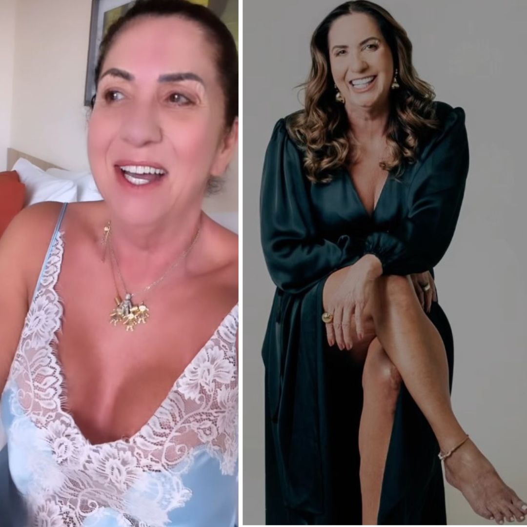 Aos 60 anos, mãe de Virginia Fonseca descarta gravidez após enjoos