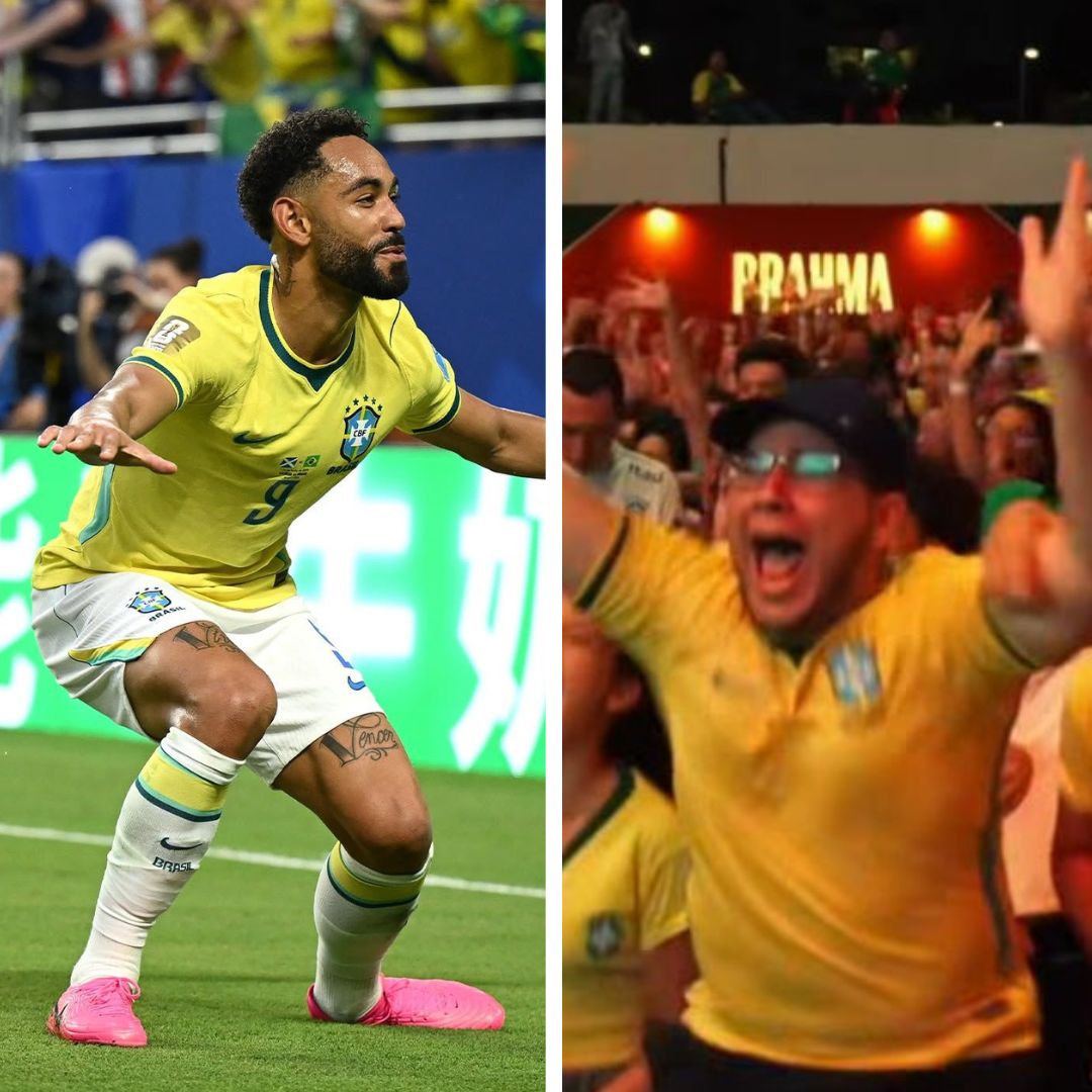 CBF mostra reações ao gol do Brasil em diferentes partes do mundo; assista