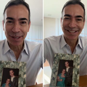 César Tralli relembra irmã e faz homenagem: ‘A maior lição de vida que tive’