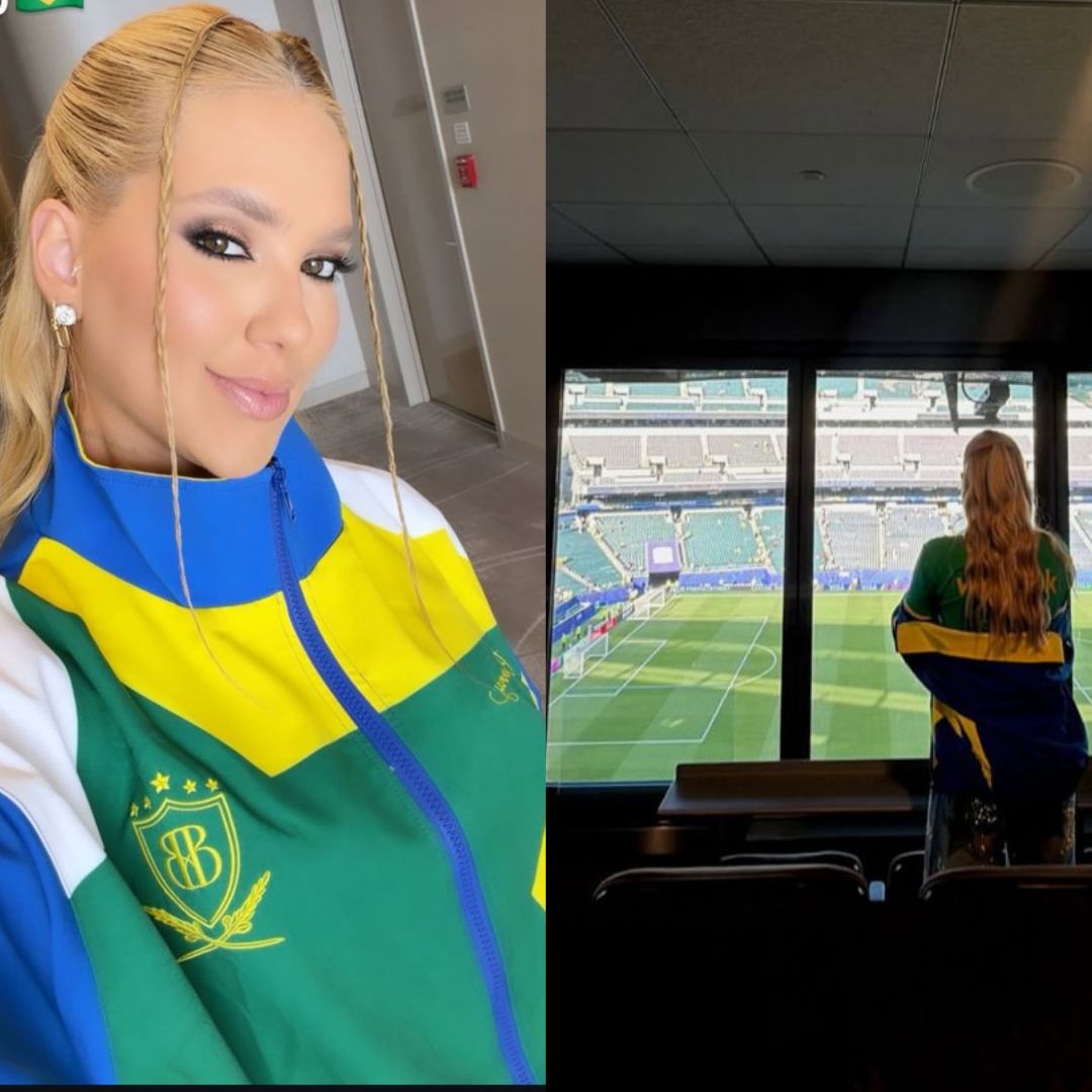 Virginia é surpreendida com pergunta sobre Vini Jr. ao chegar para jogo do Brasil: ‘Negociou o inegociável?’