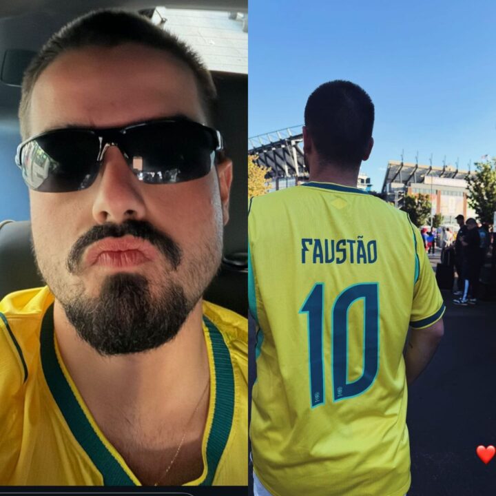 Filho de Faustão acompanha Brasil x Haiti direto de estádio nos Estados Unidos