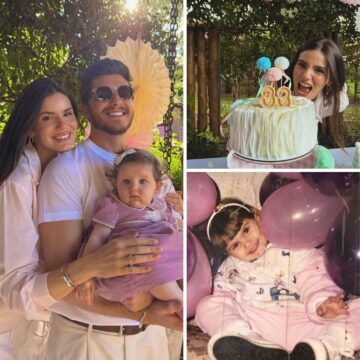 Camila Queiroz abre álbum da comemoração de seus 33 anos em família