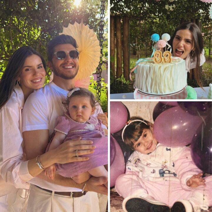 Camila Queiroz abre álbum da comemoração de seus 33 anos em família