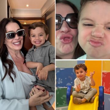 Claudia Raia encanta seguidores ao compartilhar fotos do filho caçula, Luca: ‘Meu bilico’