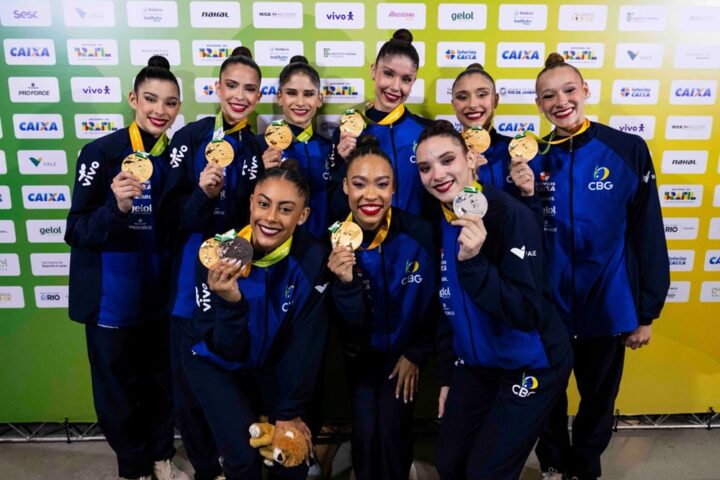 Brasil domina Pan-Americano de Ginástica Rítmica, ganha seis ouros e a maior nota da temporada; veja vídeos
