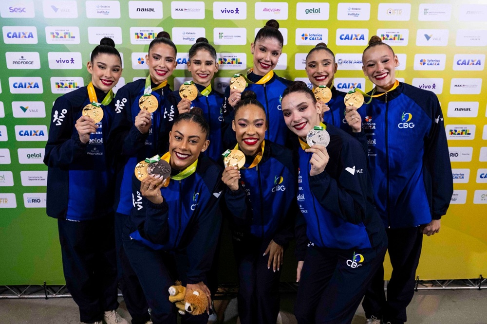 Brasil domina Pan-Americano de Ginástica Rítmica, ganha seis ouros e a maior nota da temporada; veja vídeos