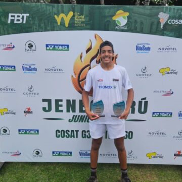 Atleta baiano de 12 anos conquista dois títulos internacionais de tênis na Bolívia