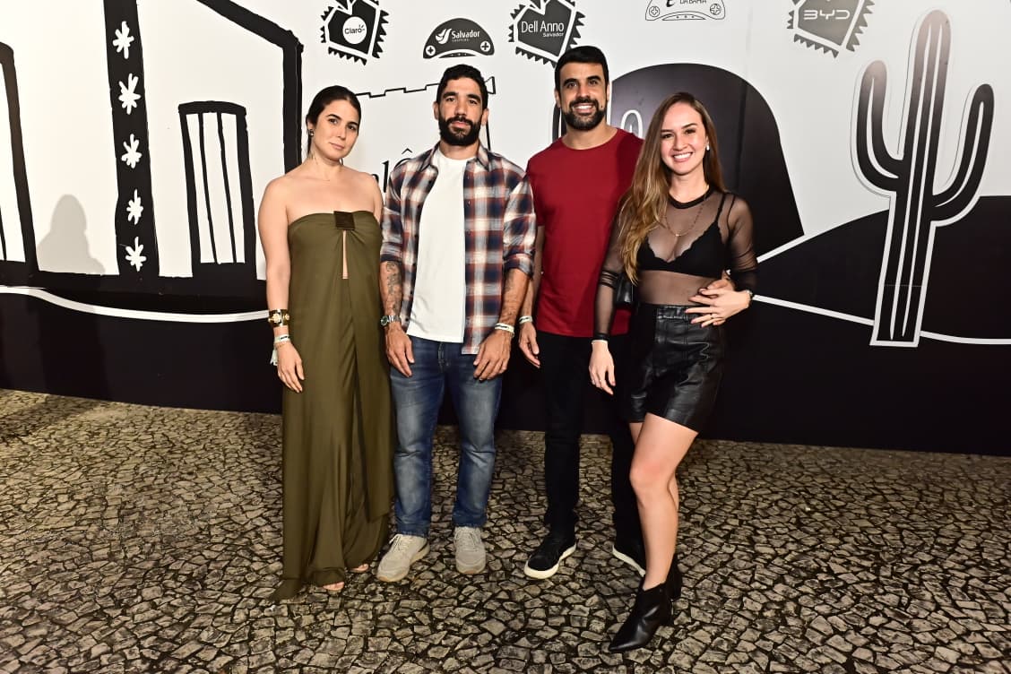 Natasha Oliveira, Gustavo Nilo, Thiago Hanna e Tainá Brito