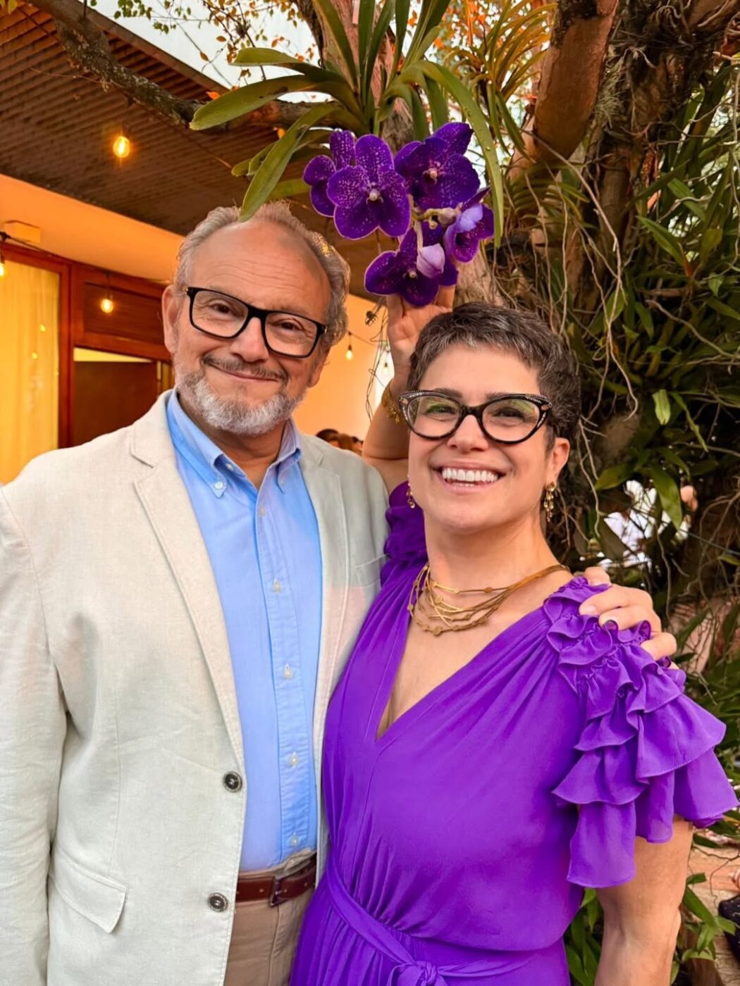 Sandra Annenberg faz aniversário e ganha homenagem inusitada de Ernesto Paglia; veja