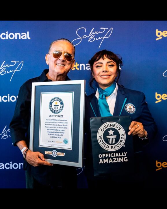 ‘Faltam só dois’: Galvão Bueno comemora recorde no Guinness e projeta nova conquista