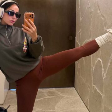 Grávida, Sabrina Sato esbanja flexibilidade em dia de treino e impressiona seguidores; veja