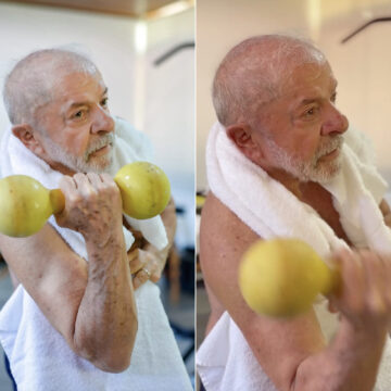 Aos 80 anos, presidente Lula treina sem camisa e chama atenção nas redes sociais