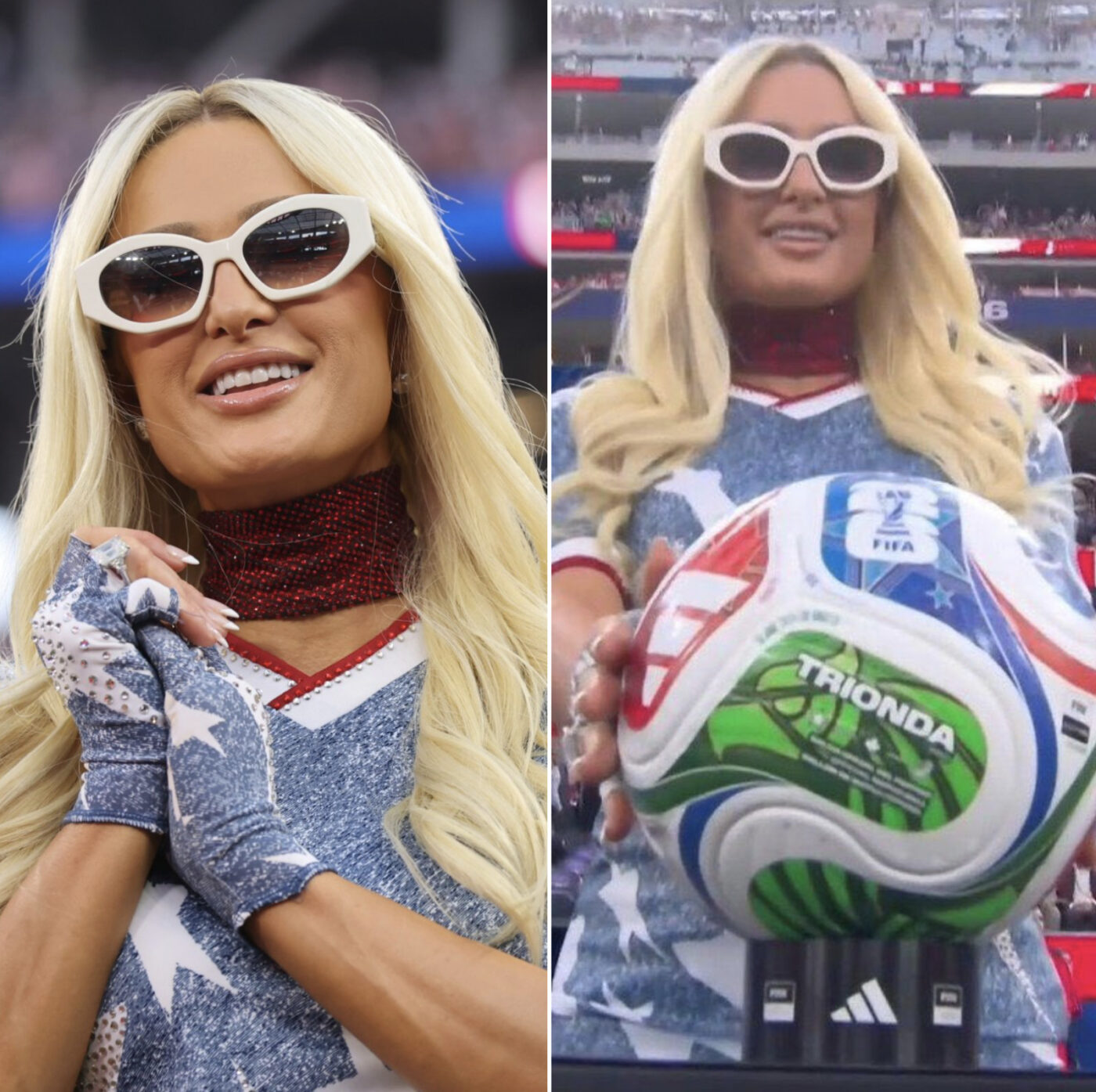 Paris Hilton usa camisa histórica dos EUA que marcou duelo contra o Brasil na Copa de 94; veja o significado