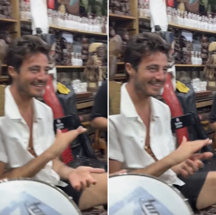 Tiago Iorc curte dia em Salvador com passeio de lancha e roda de samba no Pelourinho