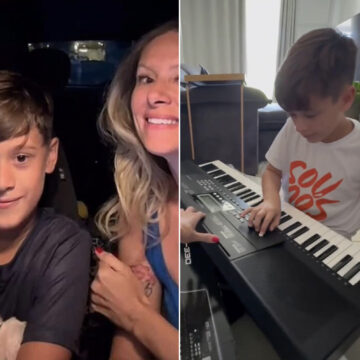 Aprovado na UERJ aos 11, filho superdotado de ex-bailarina do Faustão ganha surpresa especial da mãe