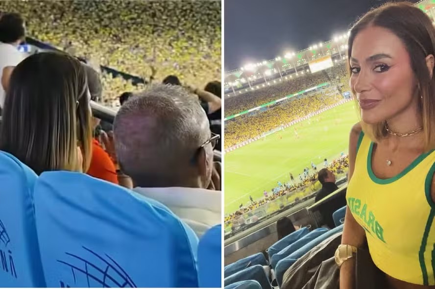 Romário assiste a jogo do Brasil com antigo affair e deixa atual chorando