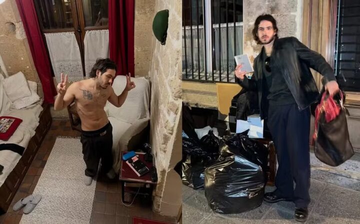 Filho de Murilo Benício e Alessandra Negrini mostra rotina em Paris e irmão brinca: ‘Não entendo seus posts’