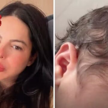 Cabeludo e ‘reclamão’: Sthefany Brito conta as primeiras impressões do filho recém-nascido