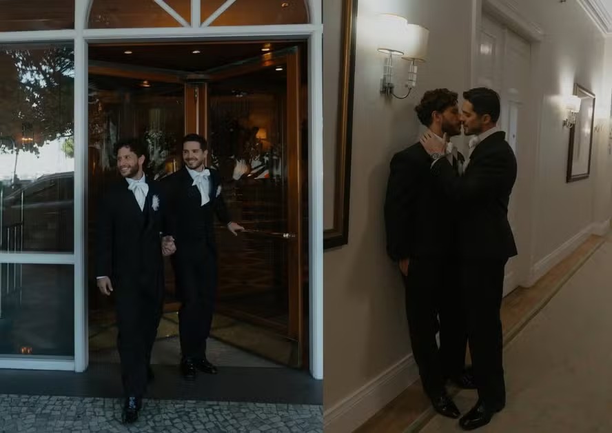 Igor Cosso dá festão após casamento com bailarino do ‘Dança dos Famosos’