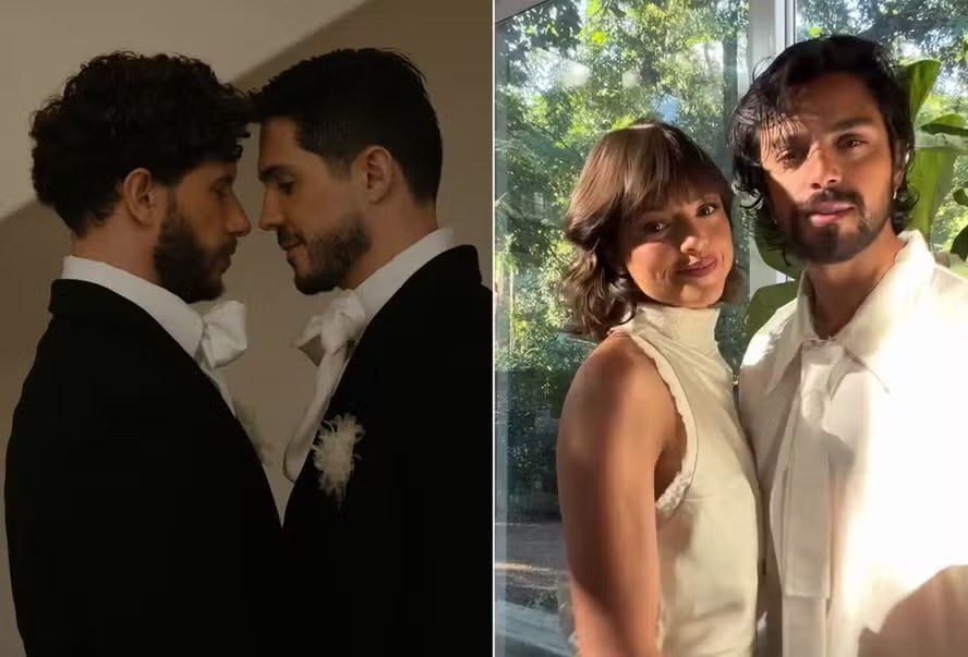 Casamento de Igor Cosso e Heron Leal tem presença de famosos como Agatha Moreira, Rodrigo Simas, Wanessa e mais; veja quem foi