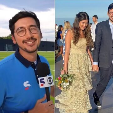 Crush da Copa, repórter Nilson Klava se casou com filha de jornalista no Cristo Redentor