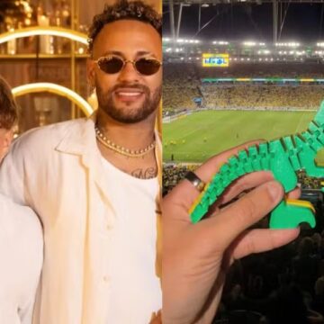 Após ganhar mais uma irmã, Davi Lucca, filho de Neymar, passa a vender chaveiros