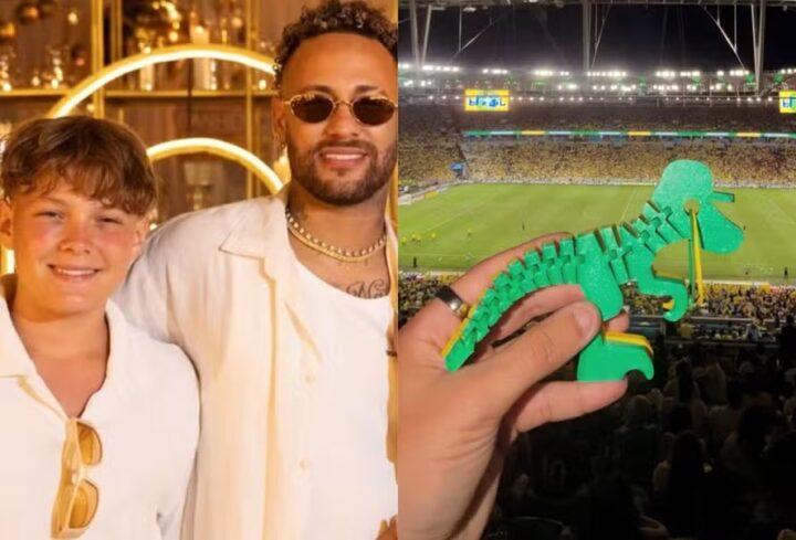 Após ganhar mais uma irmã, Davi Lucca, filho de Neymar, passa a vender chaveiros