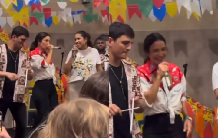 Ivete Sangalo canta em festa junina da escola das filhas em Salvador; veja vídeo