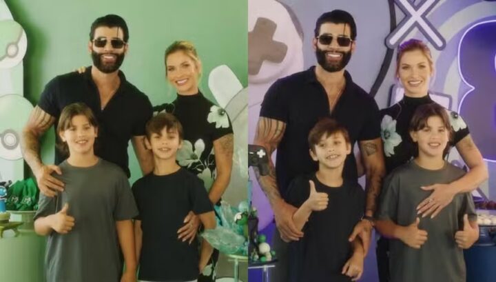Andressa Suita e Gusttavo Lima celebram aniversários dos filhos com festa conjunta