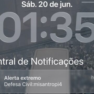 Moradores de Salvador recebem mensagem de ‘alerta extremo’ da Defesa Civil: ‘Misantropia’