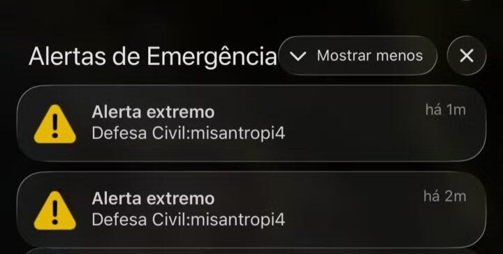 Defesa Civil de Salvador diz que não foi responsável pelo envio de alerta extremo: ‘Misantropia’