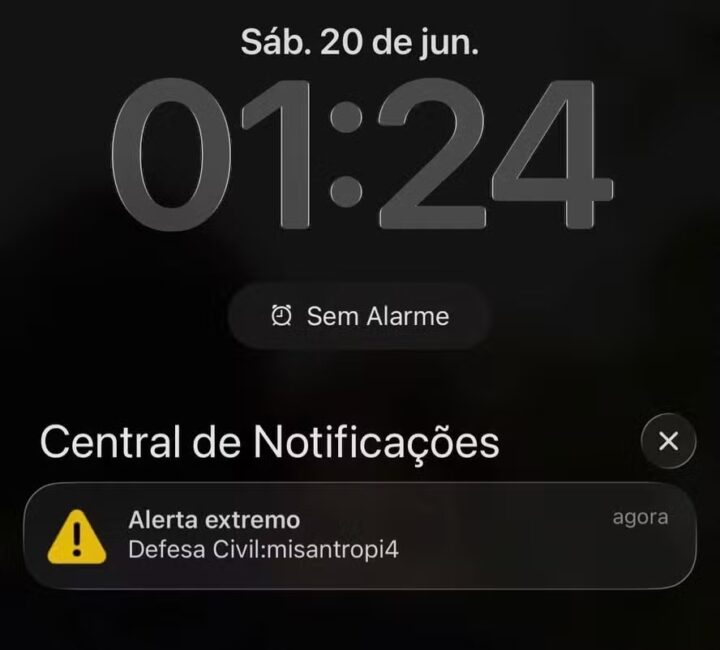 Por que nem todos receberam falso ‘alerta extremo’? Defesa Civil ainda não sabe explicar falha