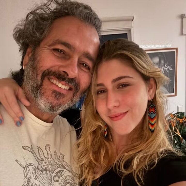Filha de Marcos Palmeira e Amora Mautner posa ao lado do pai: ‘Parceiro de verdade’