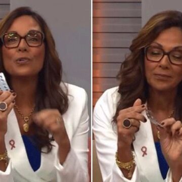 Jornalista da Globo anuncia cura do câncer e toma último remédio ao vivo: ‘Vencer’
