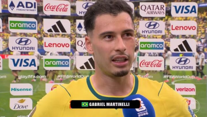 Herói do Brasil, Gabriel Martinelli celebra gol e revela conversa com Ancelotti: ‘Ajudar da melhor forma’