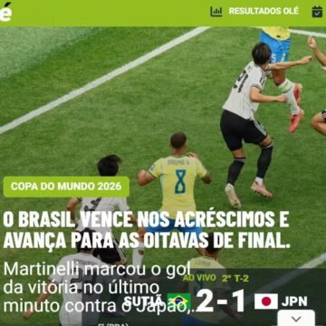 ‘Épico’: imprensa internacional analisa classificação do Brasil às oitavas da Copa