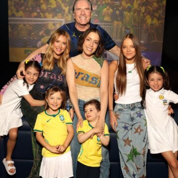 Família Justus se reúne para torcer pelo Brasil e comemora vitória sobre o Japão: ‘Que sufoco’