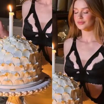 Aos 31 anos, Marina Ruy Barbosa comemora aniversário com karaokê e look com recortes estratégicos