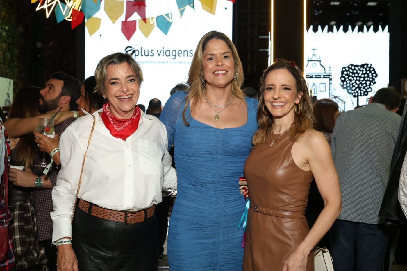 Claudine Almeida, Fabiana Castro e Sandy Najar