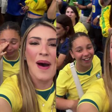 Filha de Casemiro chora após gol do pai contra o Japão na Copa do Mundo; veja vídeo