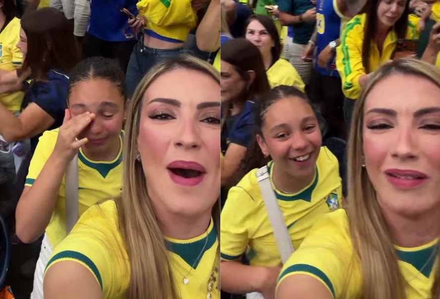 Filha de Casemiro chora após gol do pai contra o Japão na Copa do Mundo; veja vídeo