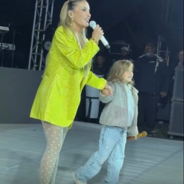 Filha de Claudia Leitte rouba a cena em show da mãe em São Paulo; veja vídeo
