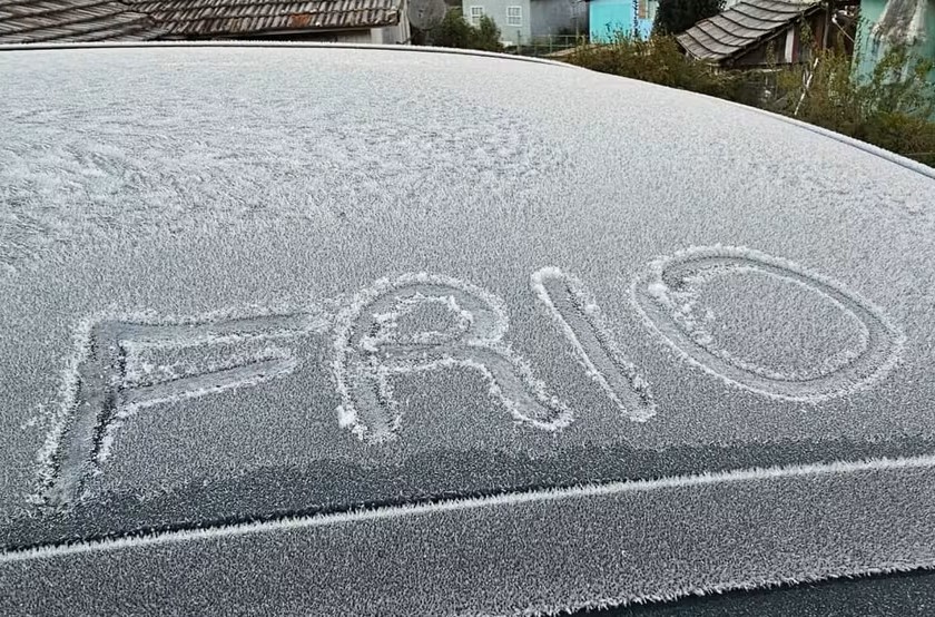 Com -6,7°C, cidade da região Sul registra amanhecer mais frio do ano