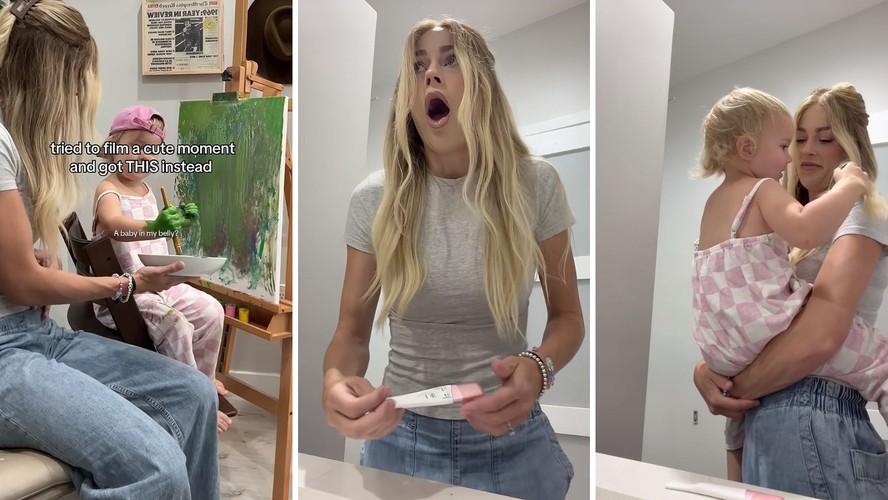 Influenciadora descobre terceira gravidez após comentário surpreendente da filha