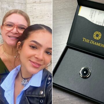 Mel Maia ganha diamante feitos com as cinzas da mãe, que morreu há 6 meses
