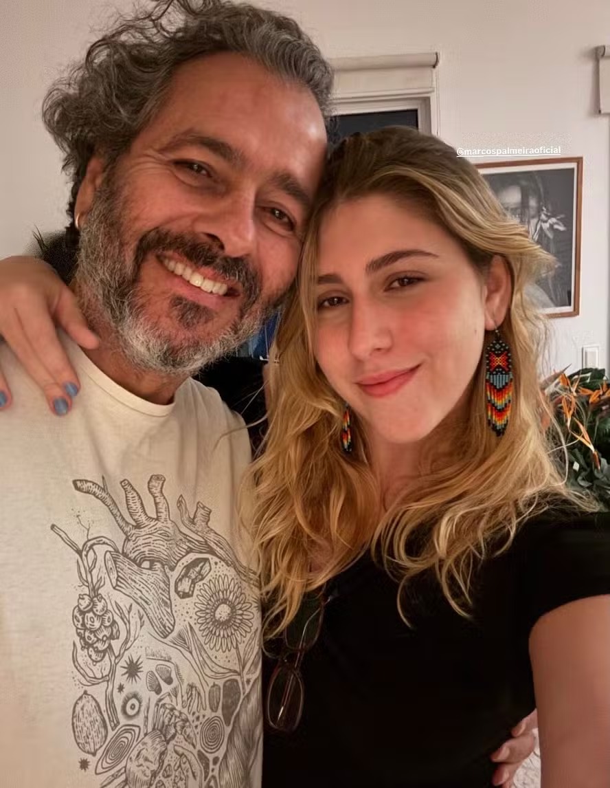 Filha de Marcos Palmeira compartilha foto com o pai: ‘Meu parceiro de verdade’